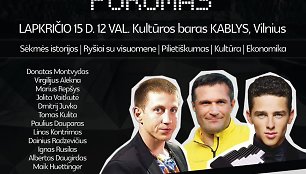 Konferencijos jauniems žmonėms „Jaunųjų lyderių forumas“ plakatas