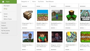 Apgaulingų &bdquo;Minecraft&ldquo; programėlių - daugybė
