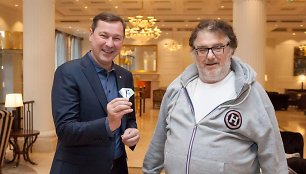 Vilniuje apsilankė mados televizijos „Fashion TV“ įkūrėjas ir prezidentas Michelis Adamas Lisovskis. Vilniaus sav. nuotr.