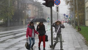 Lietingas šeštadienis Vilniuje