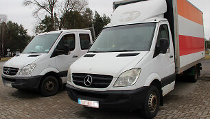 Sustabdytos transporto priemonės