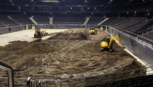 „Arenacross“ trasos įrengimas