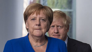 Angela Merkel ir Borisas Johnsonas