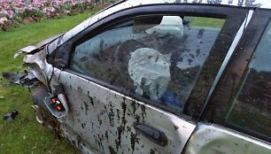 &bdquo;Honda Civic&ldquo; apvirto Antakalnio žiede.
