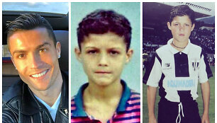 Cristiano Ronaldo dabar ir vaikystėje