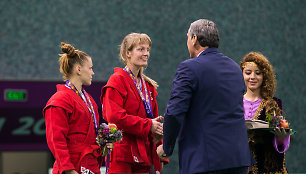 Sambo imtynininkė Rūta Aksionova iškovojo Europos žaidynių bronzos medalį