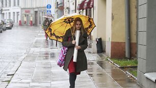 Lietingas &scaron;e&scaron;tadienis Vilniuje