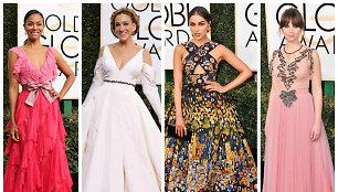 Zoe Saldana, Sarah Jessica Parker, Olivia Culpo ir Felicity Jones