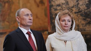 Vladimiras Putinas su žmona Liudmila