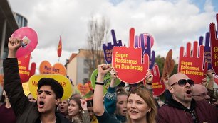 Protesto akimirkos Vokietijoje