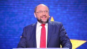 Socialistų kandidatas, Europos Parlamento pirmininkas Martin Schulzas