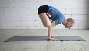Iyengar jogos mokytojas Antanas&nbsp;Kaziliūnas.