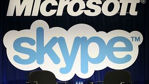 &bdquo;Microsoft&ldquo; ir &bdquo;Skype&ldquo; logotipai. 