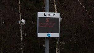 Greičio matuoklis Vilniuje