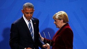 Barackas Obama ir Angela Merkel