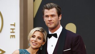 Chrisas Hemsworthas su žmona Elsa Pataky
