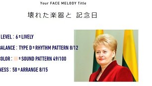 Melodija, sukurta pagal Dalios Grybauskaitės nuotrauką