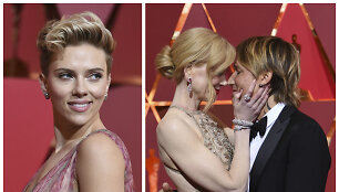 Scarlett Johansson ir Nicole Kidman su Keithu Urbanu