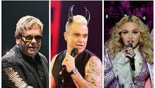 Eltonas Johnas, Robbie Williamsas, Madonna
