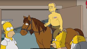 &bdquo;Simpsonai&ldquo; pasi&scaron;aipė i&scaron; D.Trumpo ir V.Putino