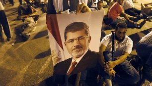 Nuversto Egipto prezidento Mohammedo Morsi rėmėjai 