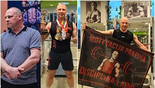 Kairėje &ndash; taip atrodė Ramūnas prie&scaron; pradėdamas sveikai gyventi, de&scaron;inėje &ndash; atradęs sportą ir discipliną