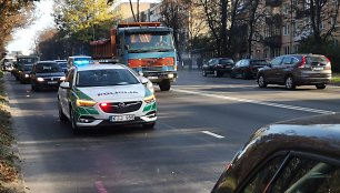 Vilniuje prie Vingio parko susidūrė 3 automobiliai, sužeistas vaikas