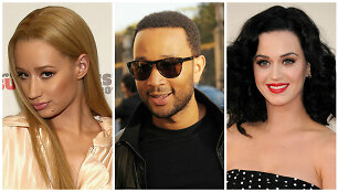 Iggy Azalea, Johnas Legendas, Katy Perry ir Pharrellas Williamsas
