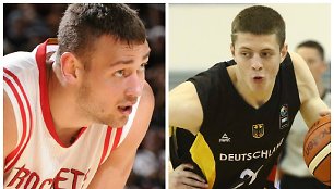 Donatas Motiejūnas ir Isaiah Hartensteinas