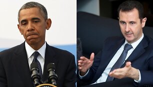 Barackas Obama ir Basharas al Assadas