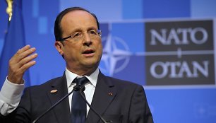 Pranczijos prezidentas Francois Hollande'as