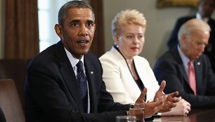 Baracko Obamos ir Baltijos &scaron;alių vadovų susitikimas