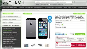 Interneto parduotuvėse jau galima įsigyti naująjį &bdquo;iPhone 5S&ldquo;, nors oficialiai prekyba juo Lietuvoje turėtų prasidėti tik spalio 25-ąją