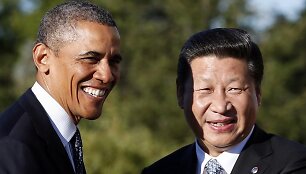 JAV prezidentas Barackas Obama ir Kinijos prezidentas Xi Jinpingas