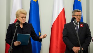 Dalia Grybauskaitė ir Bronislawas Komorowskis