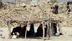 Žemės drebėjimo padariniai Pakistane 