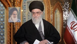  Irano aukščiausiasis lyderis ajatola Ali Khamenei.