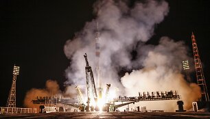 Kosminio laivo &bdquo;Sojuz TMA-10M&ldquo; pakilimas