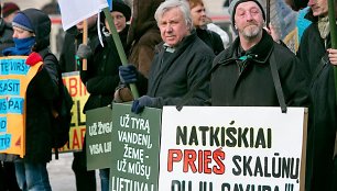 Protestas prieš skalūninių dujų paiešką Lietuvoje