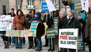 Protestas prieš skalūninių dujų paiešką Lietuvoje