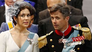 Danijos princas Frederikas ir princesė Mary