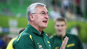 Lietuvos krep&scaron;inio rinktinės treneris Jonas Kazlauskas