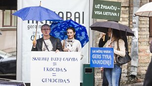 Piketas prie&scaron; "Chevron" 
