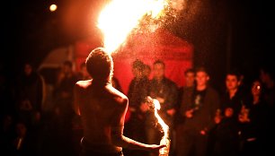 „Gedimino dienos 2014“ Bazaras, ugnies šou, Ignoto Asadausko nuotr.