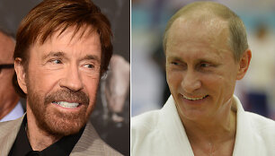 Chuckas Norrisas ir Vladimiras Putinas