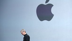 „Apple“ naujovių pristatymo akimirka