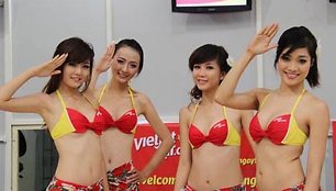 VietJet Air aviakompanijos šokėjos