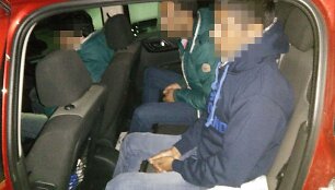 Sulaikyti nelegalūs migrantai