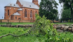 Nuo audros nukentėjusi Kernavė