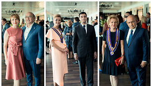 Visvaldas Matijo&scaron;aitis ir Loreta Stonkienė, Rasa &Scaron;naiderienė ir Prancūzijos ambasadorius Lietuvoje Philippe Jeantaud, Julius ir Nadežda Novickai 